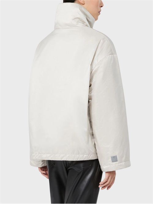 Oversized short padded jacket with logo drawstring MAX MARA THE CUBE | 2629486054600045